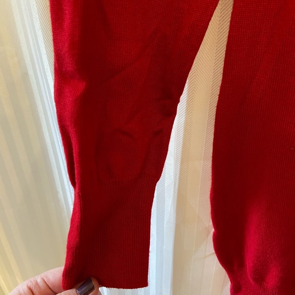 Red Tunic Sweater- NWOT - Picture 4 of 5